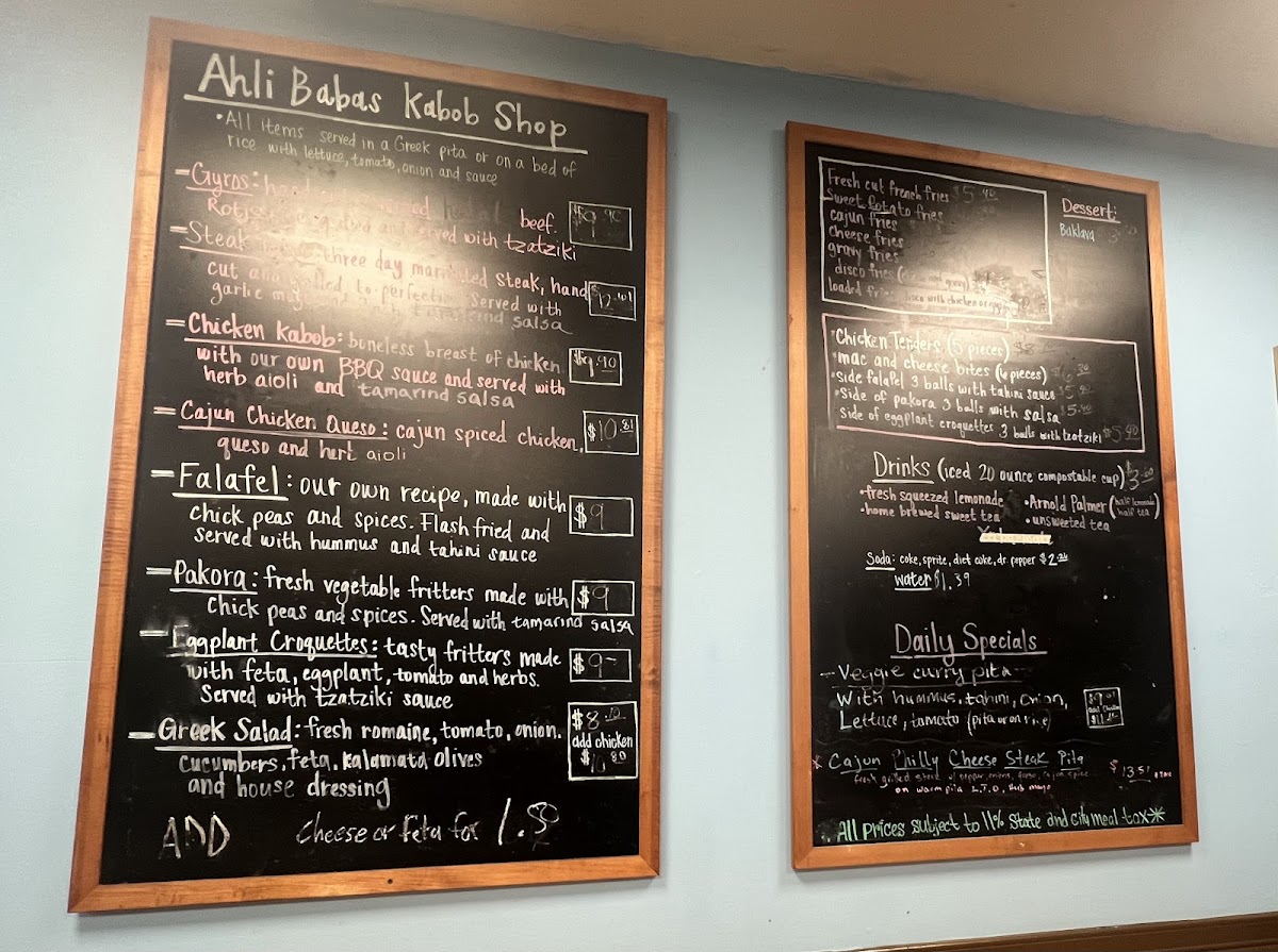Menu Ahli Baba's Kabob Shop-2