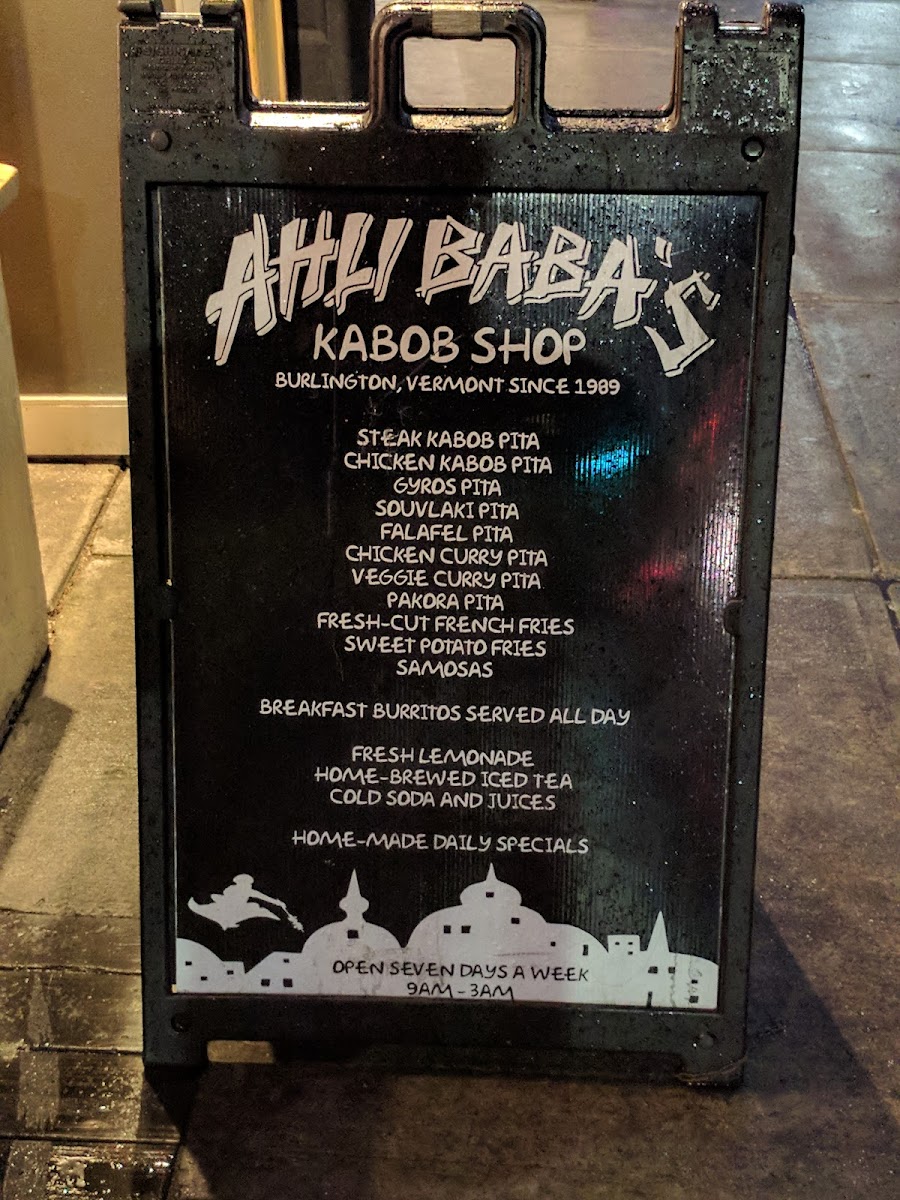 Menu Ahli Baba's Kabob Shop-8